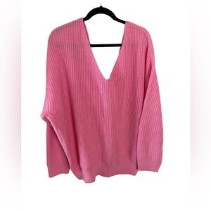 Fashion Nova Sweater that can be worn front or back. Twist detail on one side.